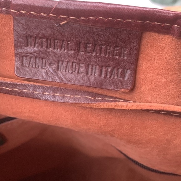 Natural Leather Handmade in Italy Backpack in Rich Mahogany main image 5